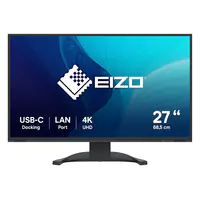 EIZO FlexScan EV2740X - Mit FlexStand - LED-Monitor - 68.5 cm (27") - 3840 x 2160 4K - IPS - 350 cd/m² - 2000:1 - 5 ms - 2xHDMI, DisplayPort, 2xUSB-C - Lautsprecher - Schwarz