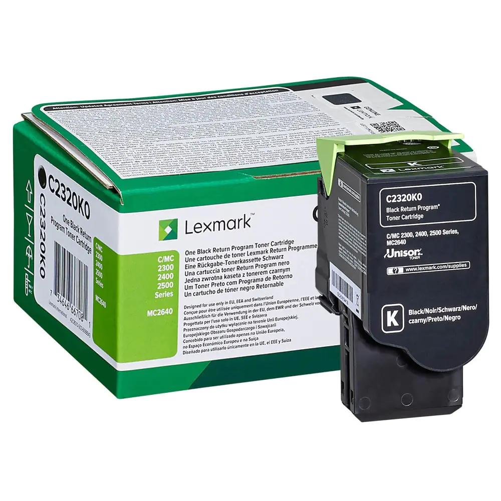 Lexmark - Schwarz - Original - Tonerpatrone LCCP, LRP - für Lexmark C2325dw, C2425dw, C2535dw, MC2325adw, MC2425adw, MC2535adwe, MC2640adwe