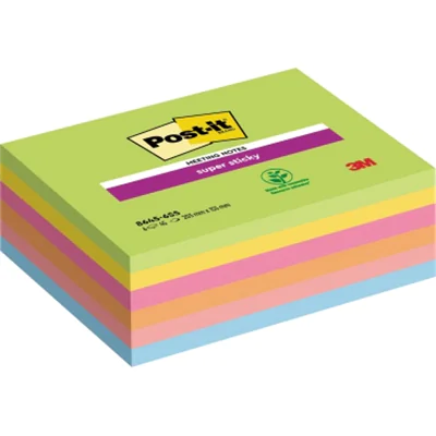 Post-it Haftnotiz Meeting Notes 8645-6SS-EU 203x152mm sort. 6x45Bl.