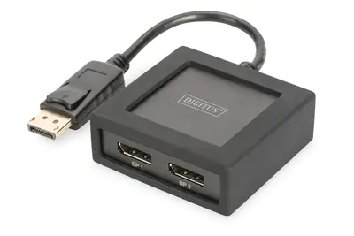 DIGITUS DS-45404 - Video-Verteiler - 2 x DisplayPort - Desktop
