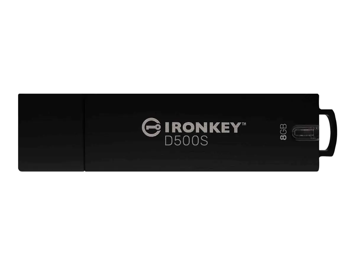 Kingston IronKey D500S - USB-Flash-Laufwerk - verschlüsselt - 16 GB - USB 3.2 Gen 1 - TAA-konform