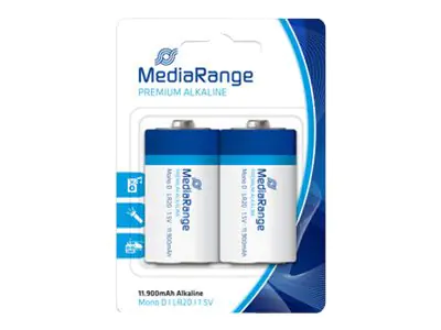 MediaRange Premium MRBAT109 - Batterie 2 x D - Alkalisch - 11900 mAh