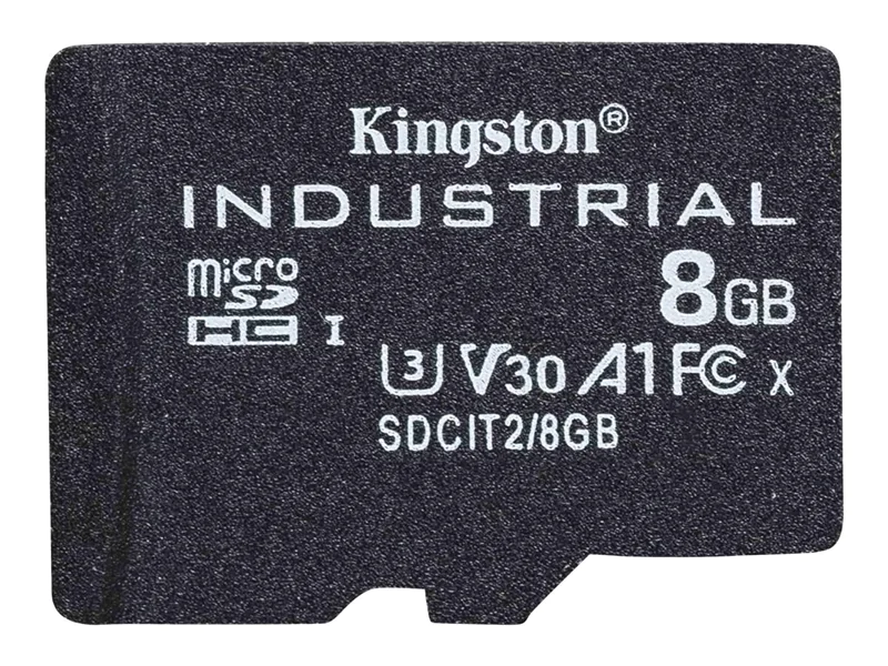 Kingston Industrial - Flash-Speicherkarte - 8 GB - A1 / Video Class V30 / UHS-I U3 / Class10 - microSDHC UHS-I