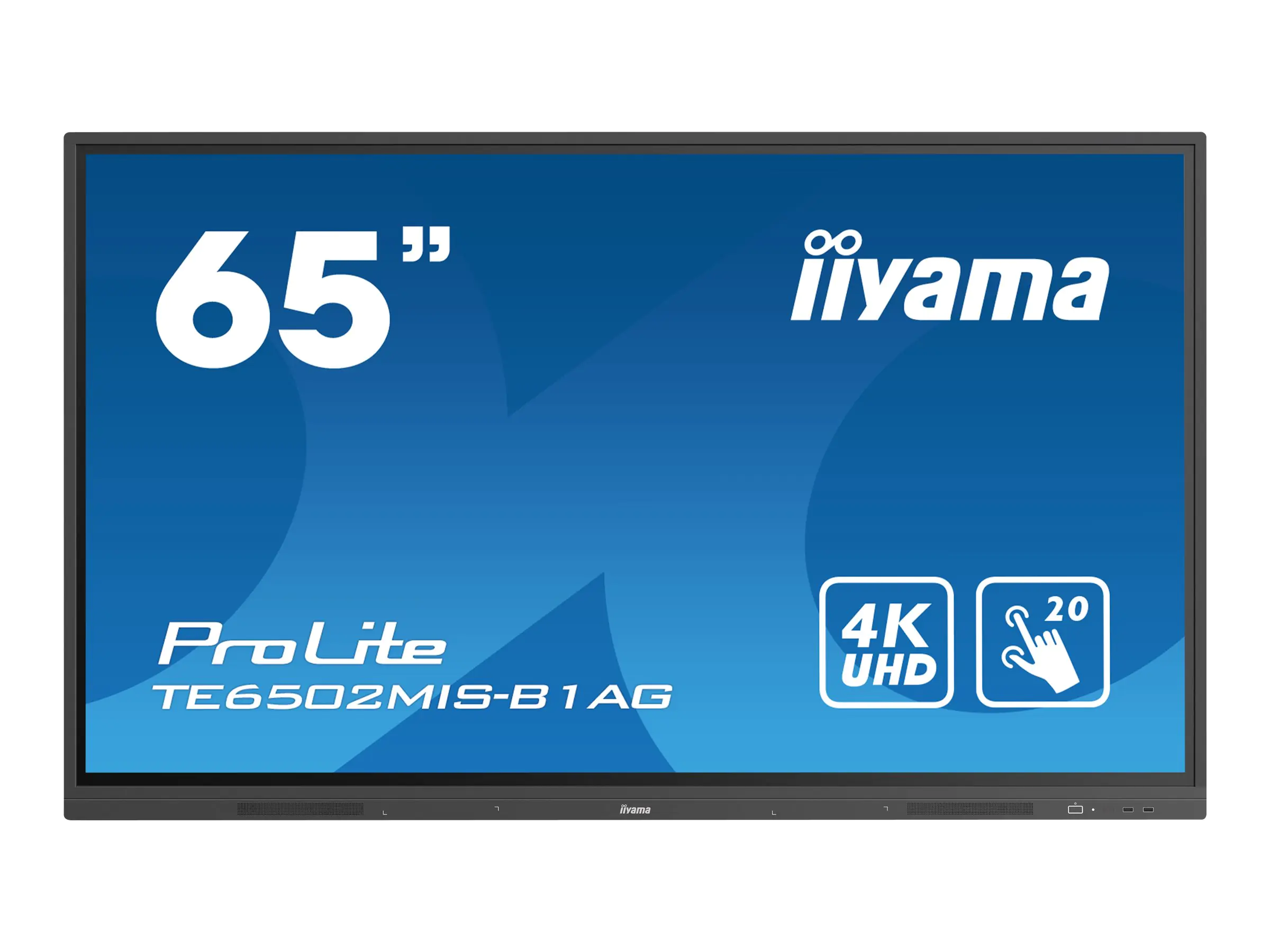 Iiyama ProLite TE6502MIS-B1AG - 165 cm (65") Diagonalklasse LCD-Display mit LED-Hintergrundbeleuchtung - interaktive Digital Signage - mit Integrierter Media-Player und Touchscreen (Multi-Touch) - Android - 4K UHD (2160p) 3840 x 2160 - Schwarz, Matte