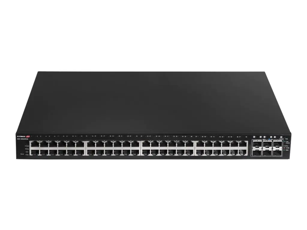 Edimax Pro IGS-5654PLX - Switch - Industrie, Überwachung, VLAN, PoE+, Web, Smart - Smart - 48 x