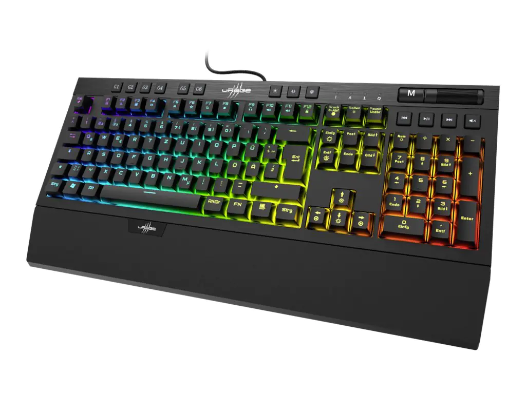 Hama uRage Exodus 900 Mechanical - Tastatur - backlit - USB - QWERTZ - Deutsch - Tastenschalter: Outemu Brown - Schwarz