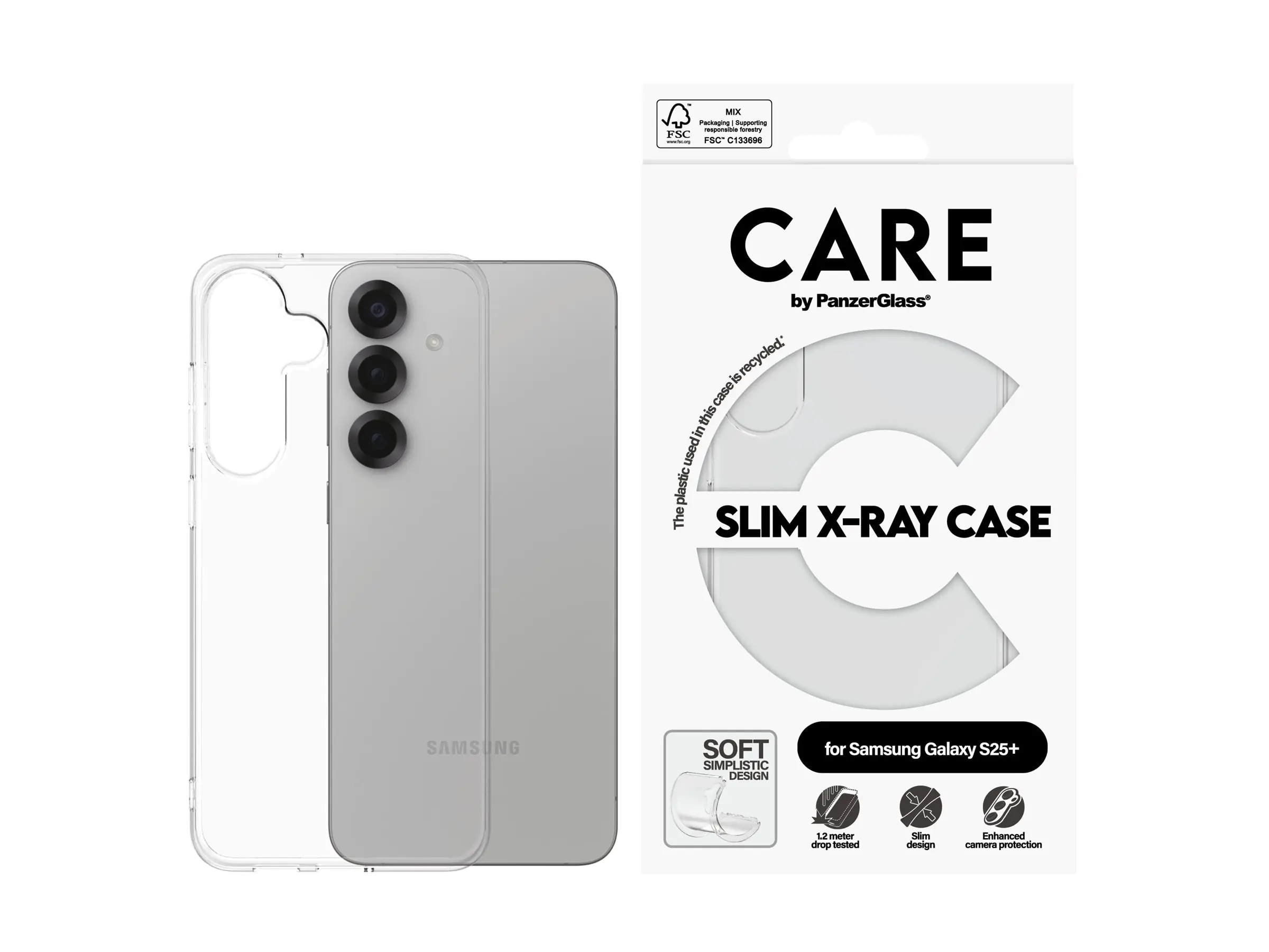 PanzerGlass CARE by PanzerGlass X-Ray - Hintere Abdeckung für Mobiltelefon - weicher Grund - Therm