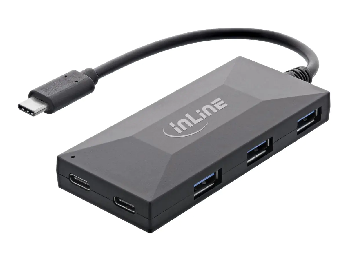 InLine - Hub - 3 x USB 3.2 Gen 1 + 2 x USB-C 3.2 Gen 1 - Desktop