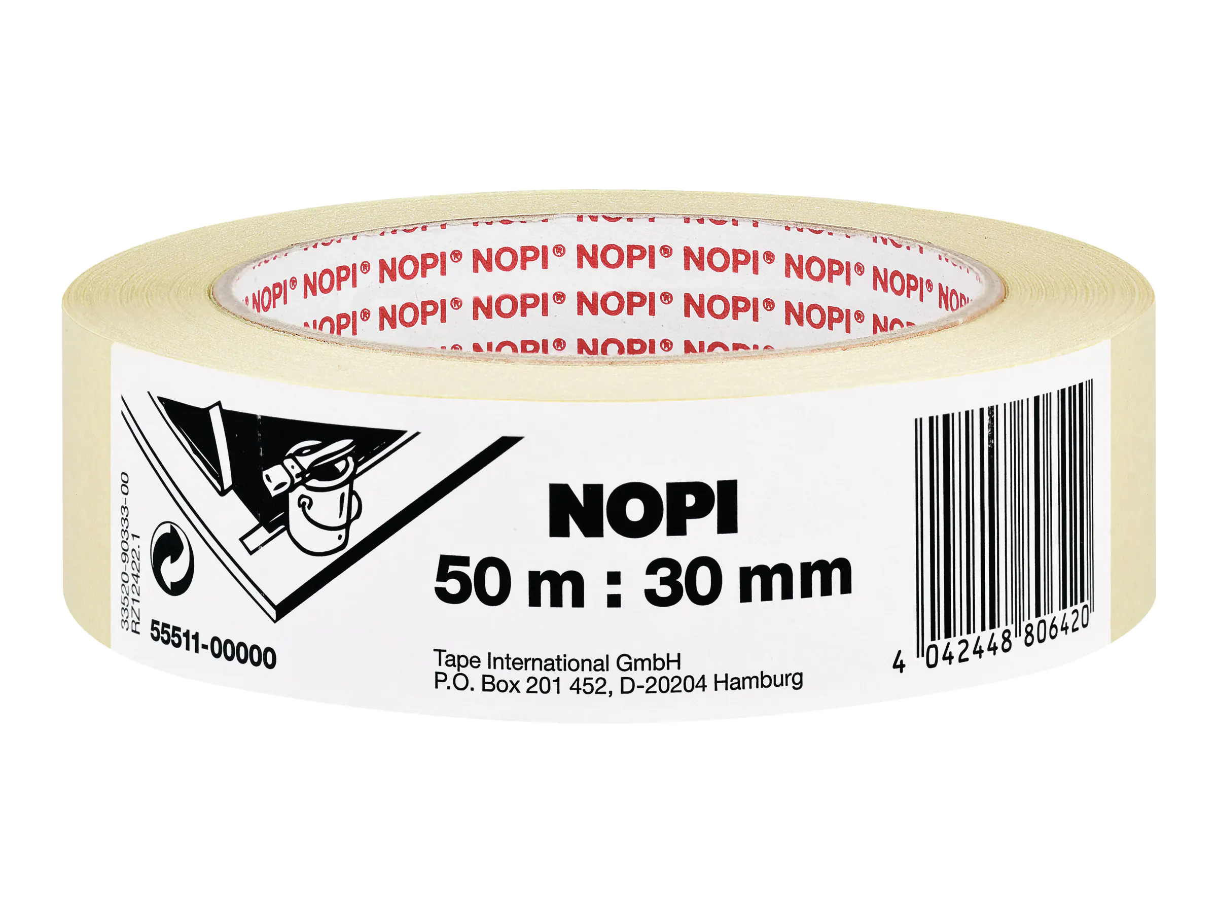 Tesa Maskierungsband - 30 mm x 50 m - Krepppapier 55511-00000-03