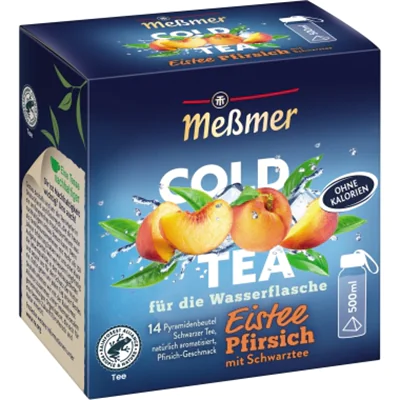 Meßmer Tee Cold Eistee Pfirsich 14 Btl./Pack.