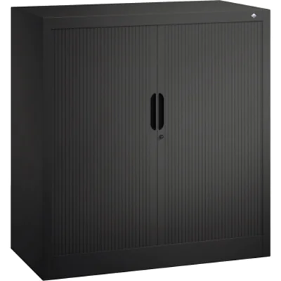 C P Omnispace Rollladenschrank schwarzgrau 2 Fachböden 100.0 x 42.0 103.0 324200S10080