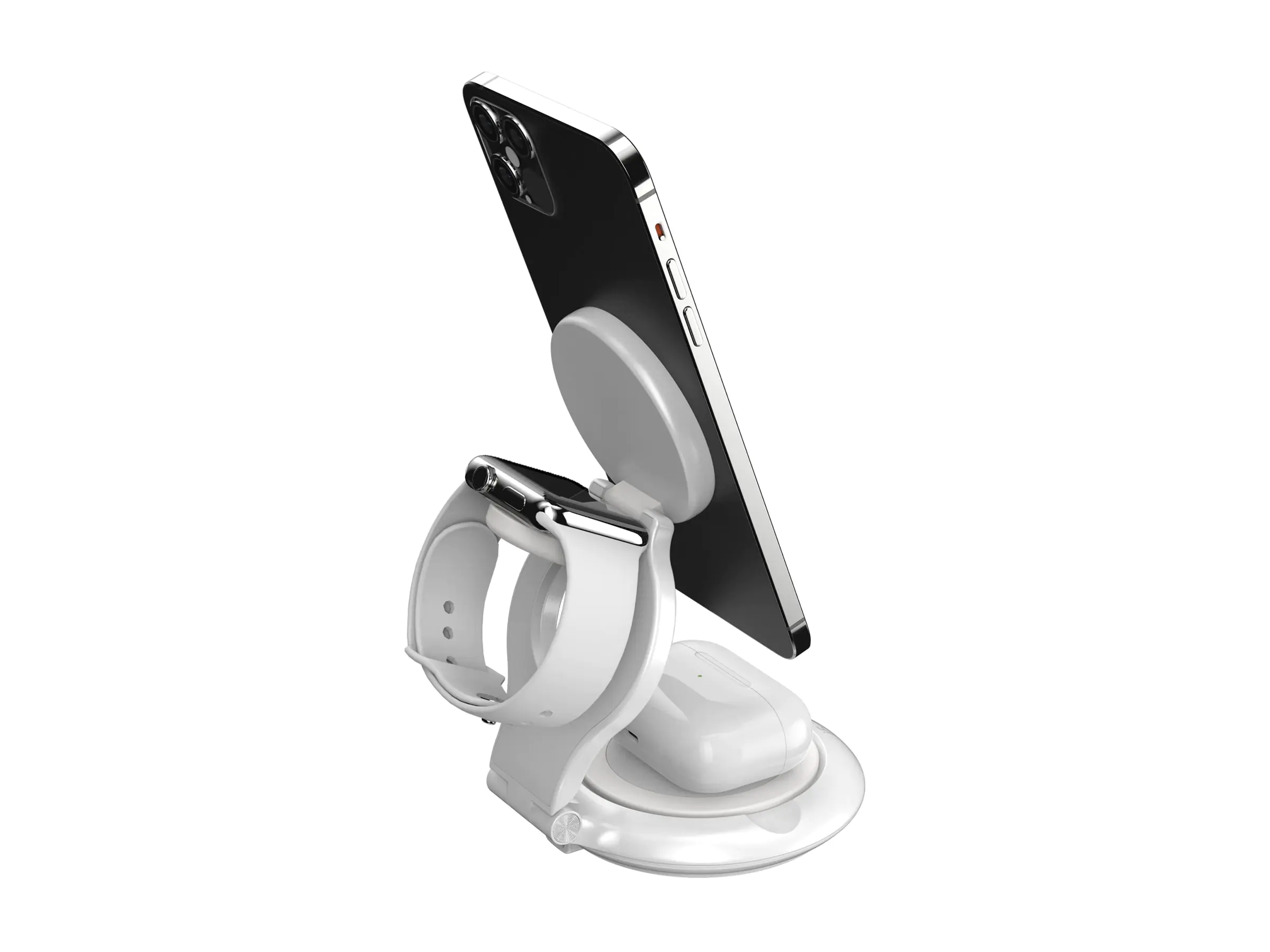 j5create JUPW3415-N - Kabelloses Ladegerät - 3-in-1, magnetisch, faltbar, mit Qi2