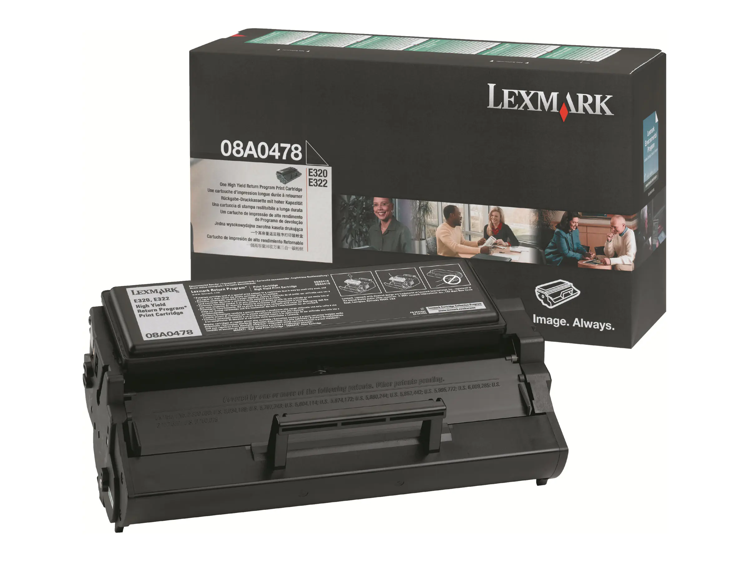 Lexmark Toner 8A0478 schwarz 6.000 Seiten 1 Stück