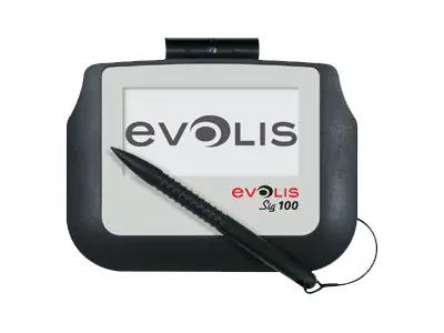 Evolis Signature 100 - Unterschriften-Terminal mit LCD Anzeige - 4.7 x 9.5 cm - kabelgebunden - USB