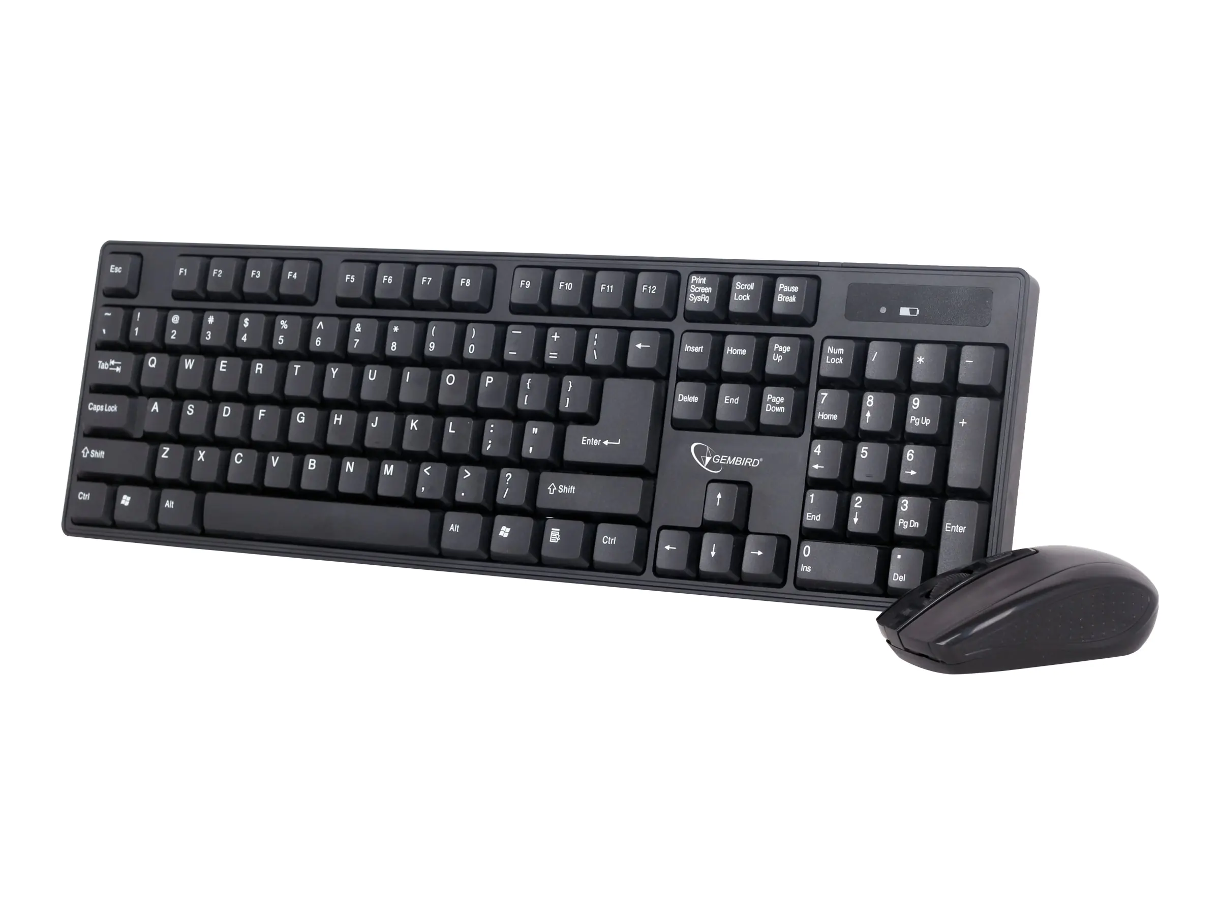 Gembird KBS-W-01 - Tastatur-und-Maus-Set - kabellos