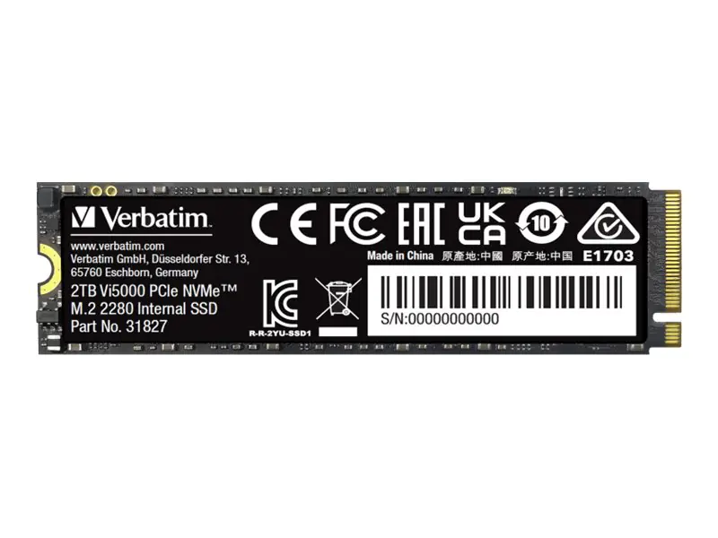 Verbatim Vi5000 - SSD - 2 TB - intern - M.2 2280 - PCIe 4.0 x4
