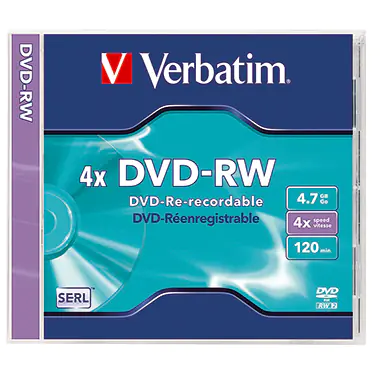 Verbatim DataLifePlus - 5 x DVD-RW - 4.7 GB 4x - Jewel Case (Schachtel)