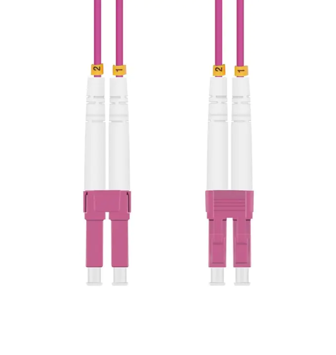 Bayko LWL Patchkabel LC/LC Duplex 50/125µm OM4 erikaviolett 1m