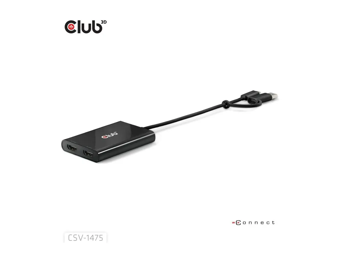 Club 3D Videoadapter - 24 pin USB-C, USB Typ A (M)