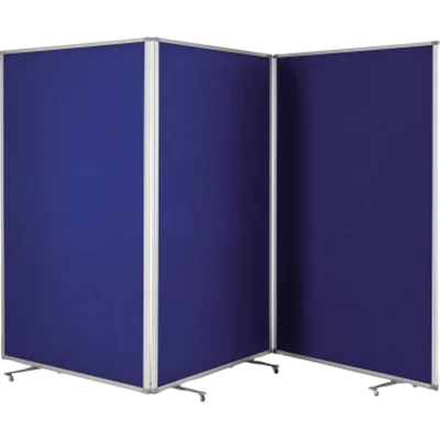 magnetoplan Raumteiler 1112003 3-teilig Filz blau