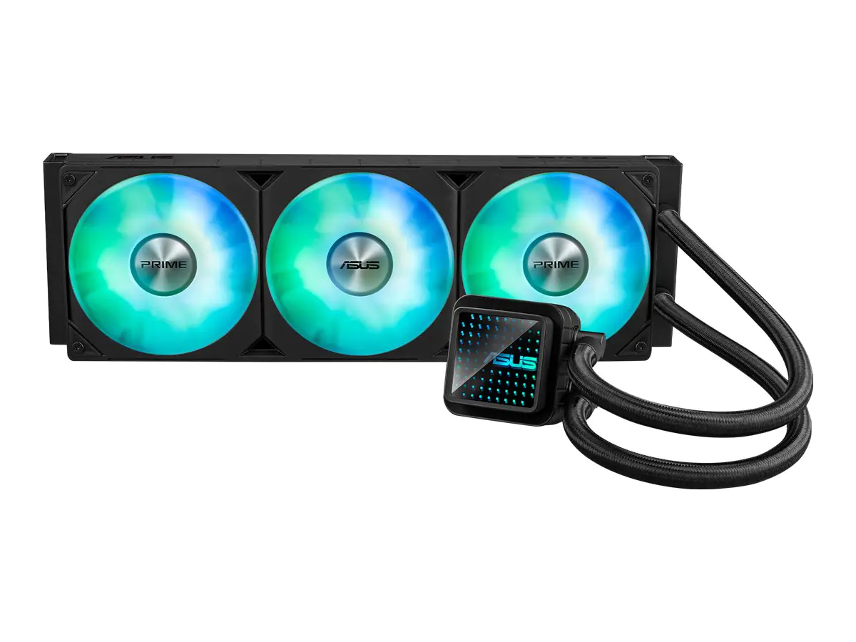 ASUS Prime LC 360 ARGB - Prozessor-Flüssigkeitskühlsystem - Kühlergröße: 360 mm - (für: LGA1700, LGA1200, LGA115x Socket, AM4, AM5, LGA1851) - Kupfer - 120 mm