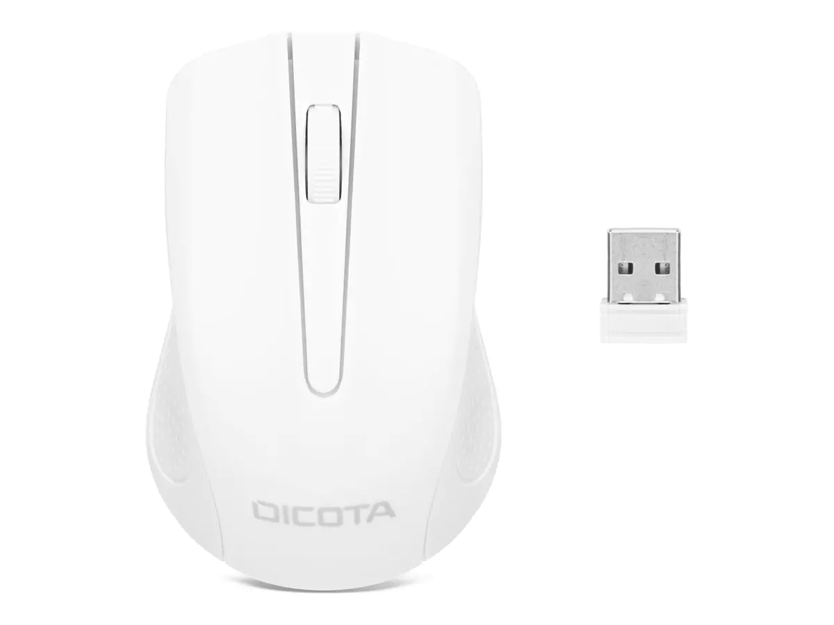Dicota Comfort - Maus - rechts- und linkshändig - optisch - 3 Tasten - kabellos - 2.4 GHz -