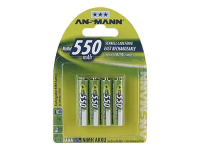 Ansmann Akku NiMH Energy AAA Micro LR03 550 mAh 1,2V 4er Blister 5030772