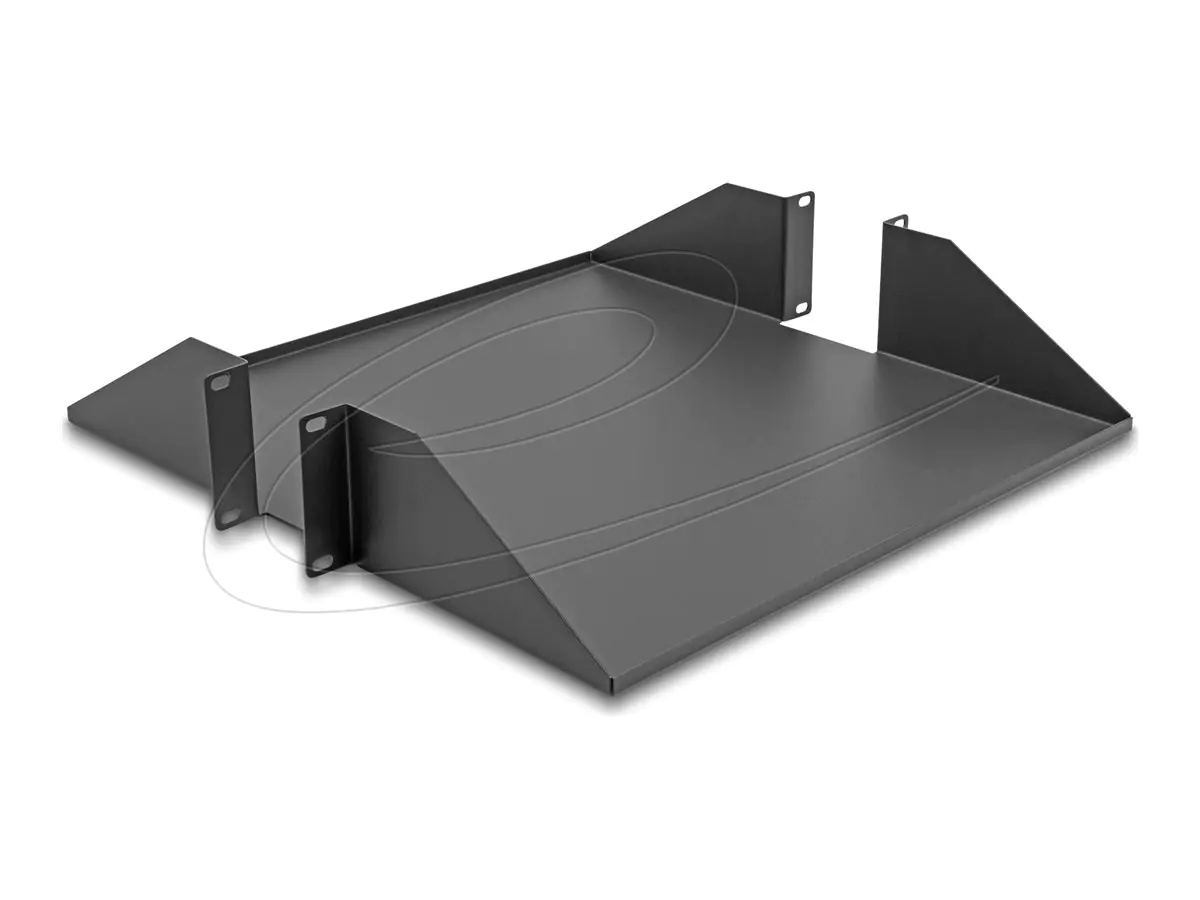 Delock Rack - Regal - beidseitig, 500mm Tiefe - Dunkelgrau - 2U - 48.3 cm (19") 66748