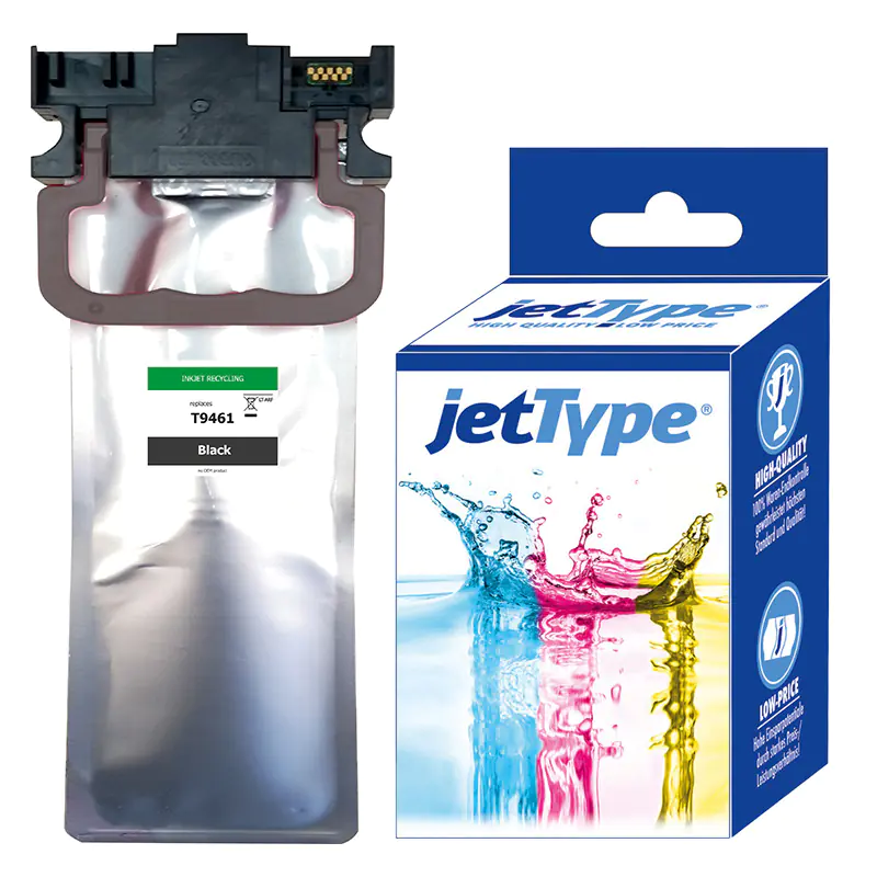 jetType Tinte kompatibel zu Epson C13T965140 T9651 Schwarz 10.000 Seiten 19,9 ml 1 Stück