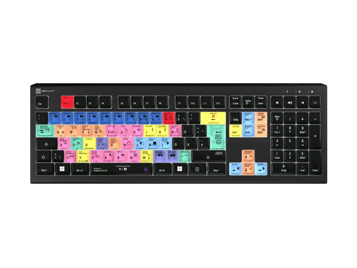 Logickeyboard Adobe Premiere Pro CC ASTRA 2 - Tastatur