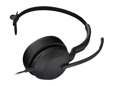 Jabra Evolve2 50 UC Mono - Headset - On-Ear - kabelgebunden - aktive Rauschunterdrückung - USB-A - Schwarz - Zoom Certified, Zertifiziert für Microsoft Teams, Cisco Webex Certified, Alcatel-Lucent-zertifiziert, Unify Certified, Google Meet Certified, Amaz