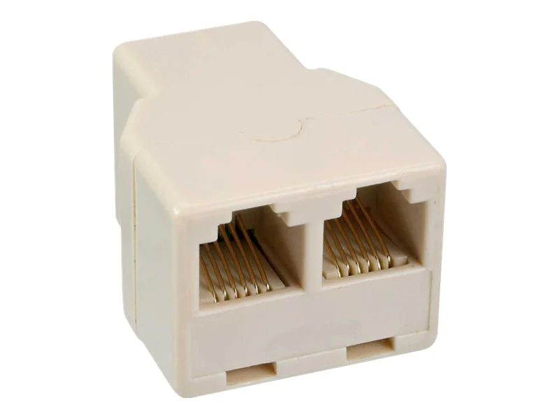 InLine - Telefon-Splitter - RJ-12 (W) zu RJ-12 (W) - weiß
