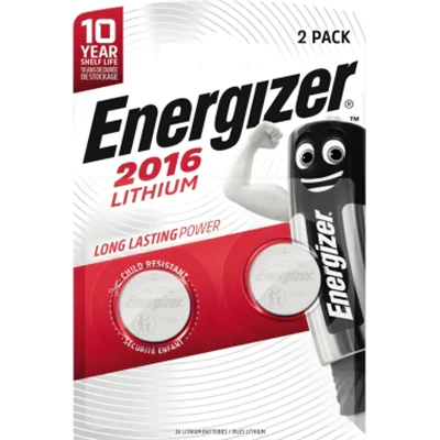 Energizer Knopfzelle CR 2016 Lithium 2 St./Pack. - Batterie - CR2016 638711