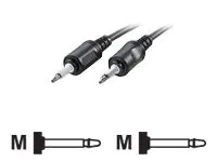 Secomp VALUE - Digitales Audio-Kabel (optisch) - Optical Plug 3,5 mm männlich zu Optical Plug 3,5 mm männlich - 2 m - Glasfaser - Schwarz