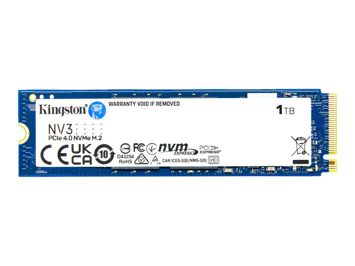 Kingston NV3 - SSD - 1 TB - intern - M.2 2280 - PCIe 4.0 x4 (NVMe)