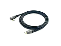 Equip USB 2.0 C auf C 90° abgewinkeltes Kabel - Stecker/Stecker - 2,0 m - 100 W mit Emark-Chip - 2