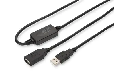 DIGITUS USB 2.0 Repeater Cable DA-73101 - USB-Verlängerungskabel - USB (M) zu USB (W) - USB 2.0 - 15 m - aktiv