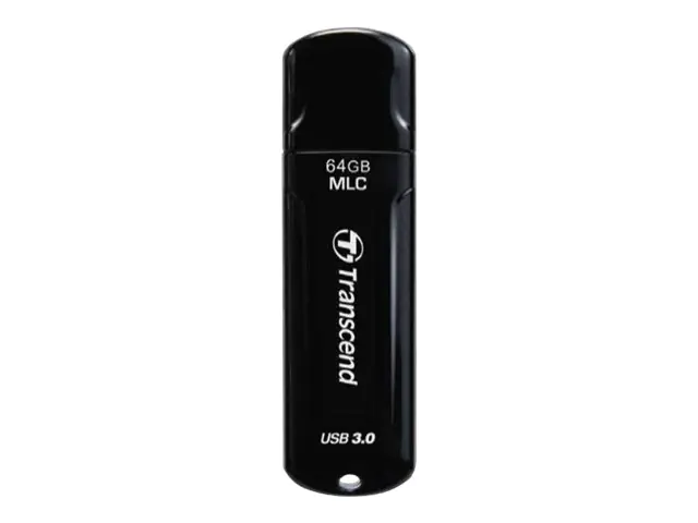 Transcend JetFlash Endurance Series 750 - USB-Flash-Laufwerk - 64 GB - USB 3.0 - Piano Black