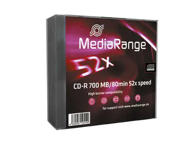 MediaRange - 10 x CD-R - 700 MB (80 Min) 52x - Slim Jewel Case