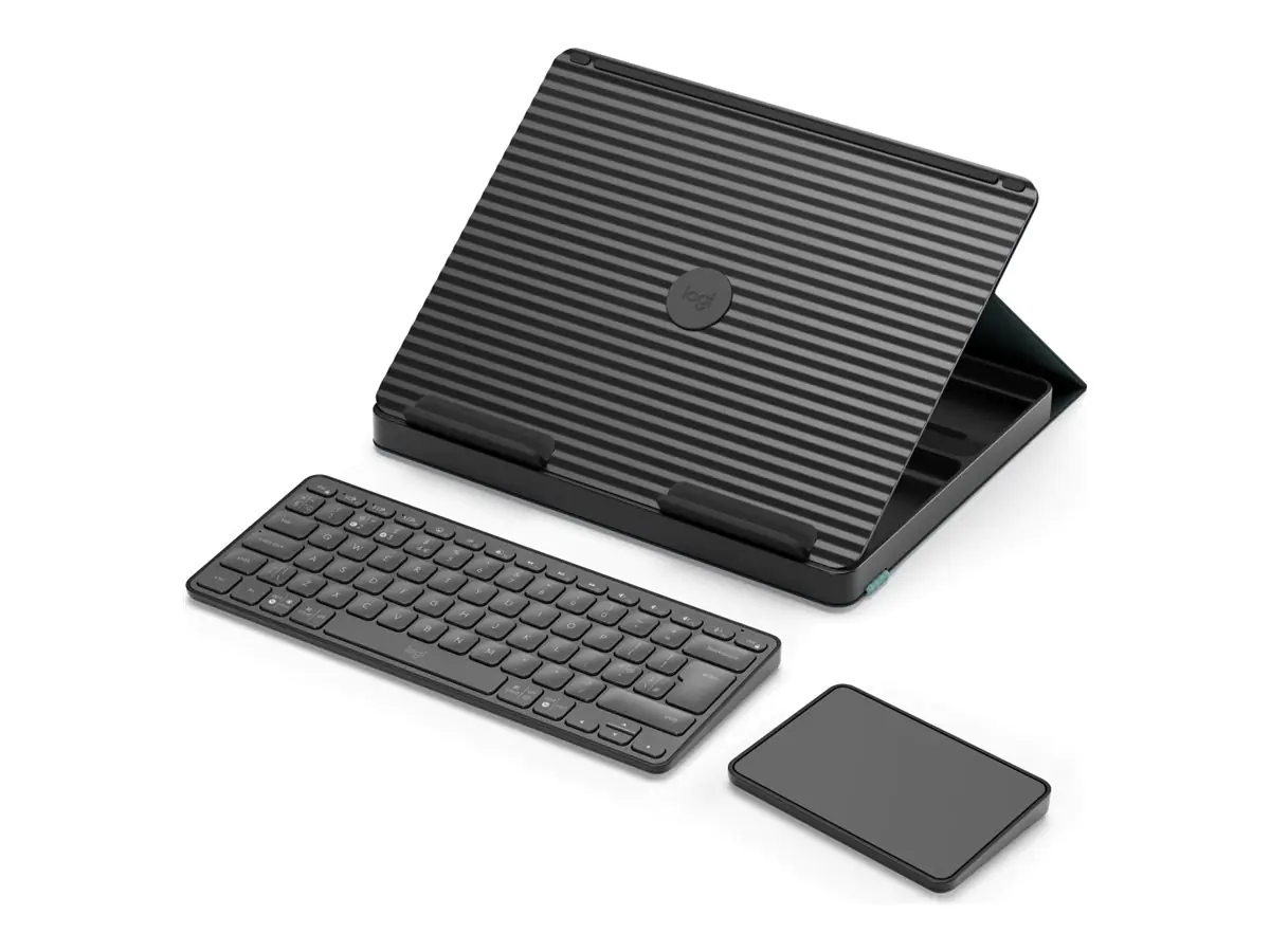 Logitech Casa Pop-Up Desk - Tastatur- und Touchpad-Set