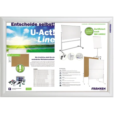 Franken GmbH Franken BS1802, Einzelbilderrahmen, Aluminium, Grau, Matte, Wand, Rechteckig