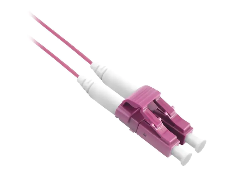 Roline Slim - Patch-Kabel - LC Multi-Mode (M) zu LC Multi-Mode (M) - 1 m - Glasfaser - Duplex - 50/125 Mikrometer - OM4 - halogenfrei - violett