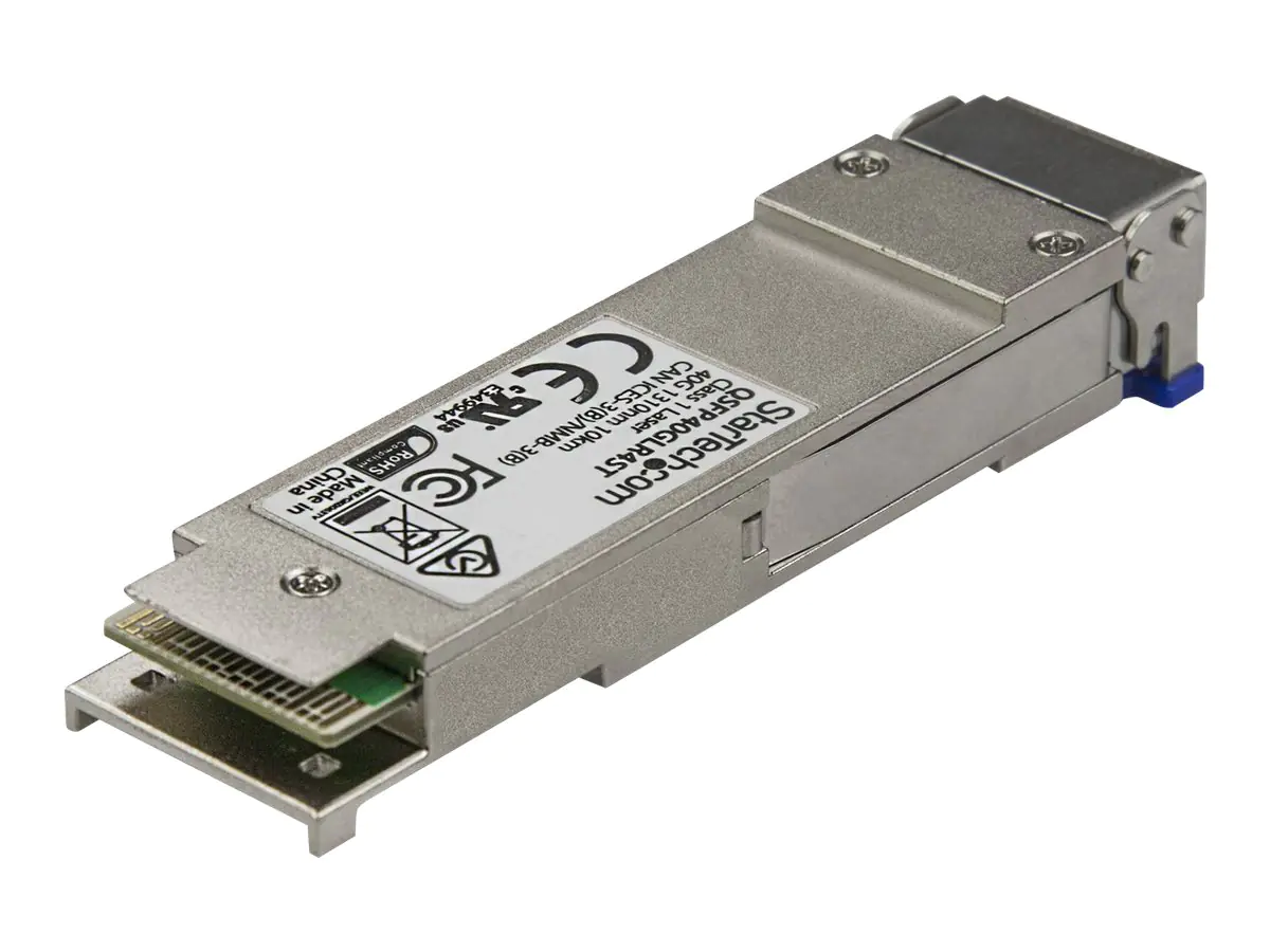 StarTech 40 Gigabit Fiber 40GBase-LR4 QSFP+ Transceiver Modul - Cisco QSFP-40G-LR4 kompatibel - SM LC - 10km - 1270 zu 1330nm - QSFP+-Transceivermodul (gleichwertig mit: Cisco QSFP-40G-LR4) - 40 Gigabit LAN - 40GBase-LR4 - LC Single-Modus - bis zu 10 km -