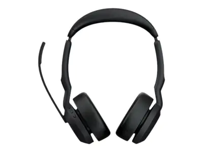Jabra Evolve2 55 MS Stereo - Headset - On-Ear - Bluetooth - kabellos - aktive Rauschunterdrückung - USB-C - Schwarz - Zoom Certified, Cisco Webex Certified, Alcatel-Lucent-zertifiziert, Avaya Certified, Unify Certified, MFi Certified, Google Meet Certifie