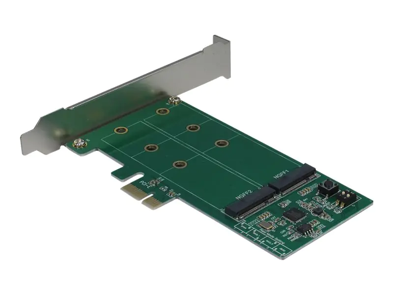 Inter-Tech KCSSD4 - Speichercontroller (RAID) - M.2 Card - Low-Profile - RAID RAID 0, 1, JBOD - PCIe 2.0 x1