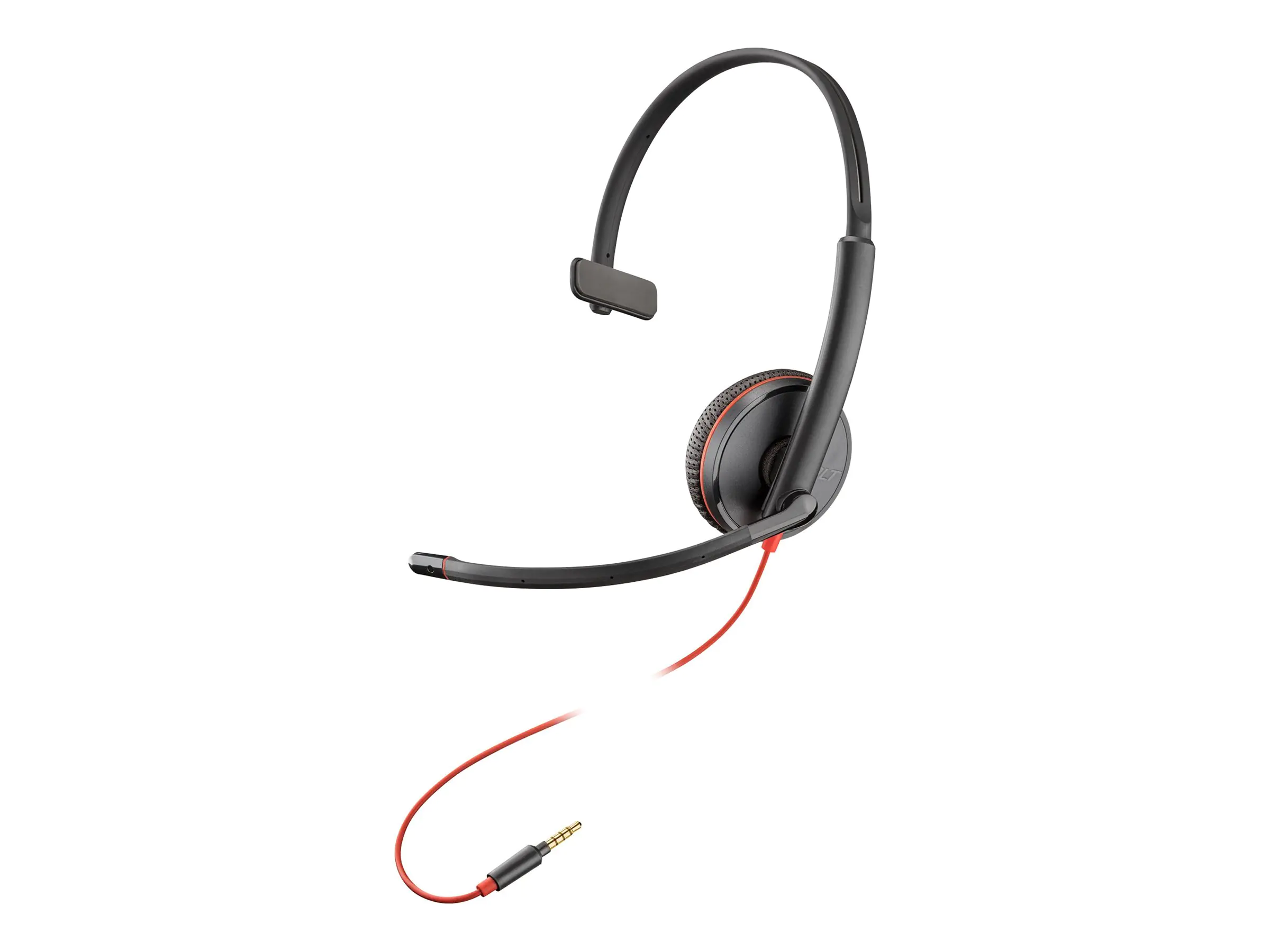 Poly Blackwire 3215 - Blackwire 3200 Series - Headset - On-Ear - kabelgebunden - 3,5 mm Stecker, USB-C - Schwarz - Zertifiziert für Skype für Unternehmen, Avaya Certified, Cisco Jabber Certified, UC-zertifiziert