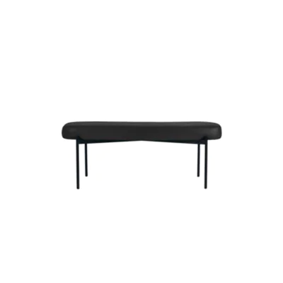 Paperflow Sitzbank GAIA 118 x 45,5 x 42 cm (B x H x T) Werkstoff des Bezuges: Kunstleder (79 % PVC, 21 % PES) Werkstoff der Sitzfläche: Spanplatte schwarz