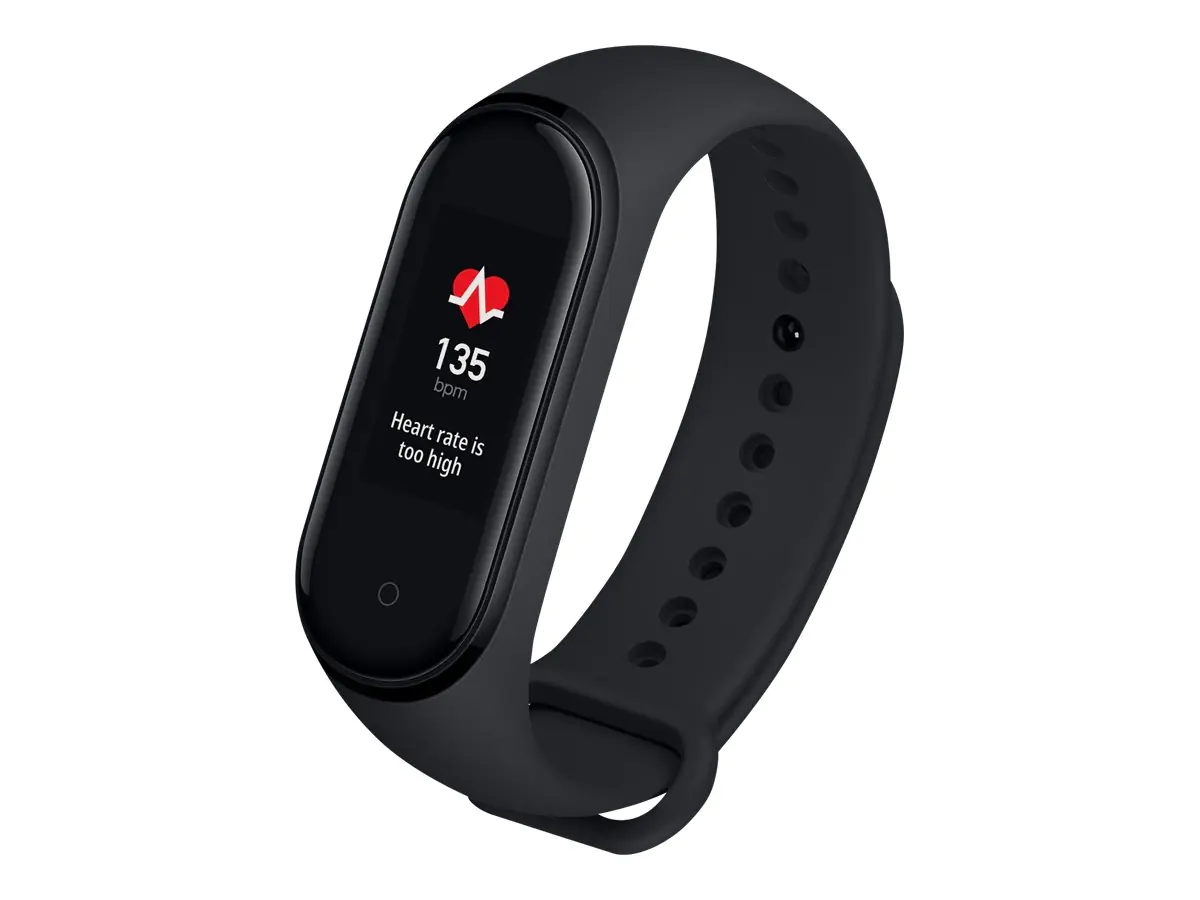 Xiaomi Mi Smart Band 4 - Aktivitätsmesser mit Band - TPU - schwarz - Handgelenkgröße: 155-216
