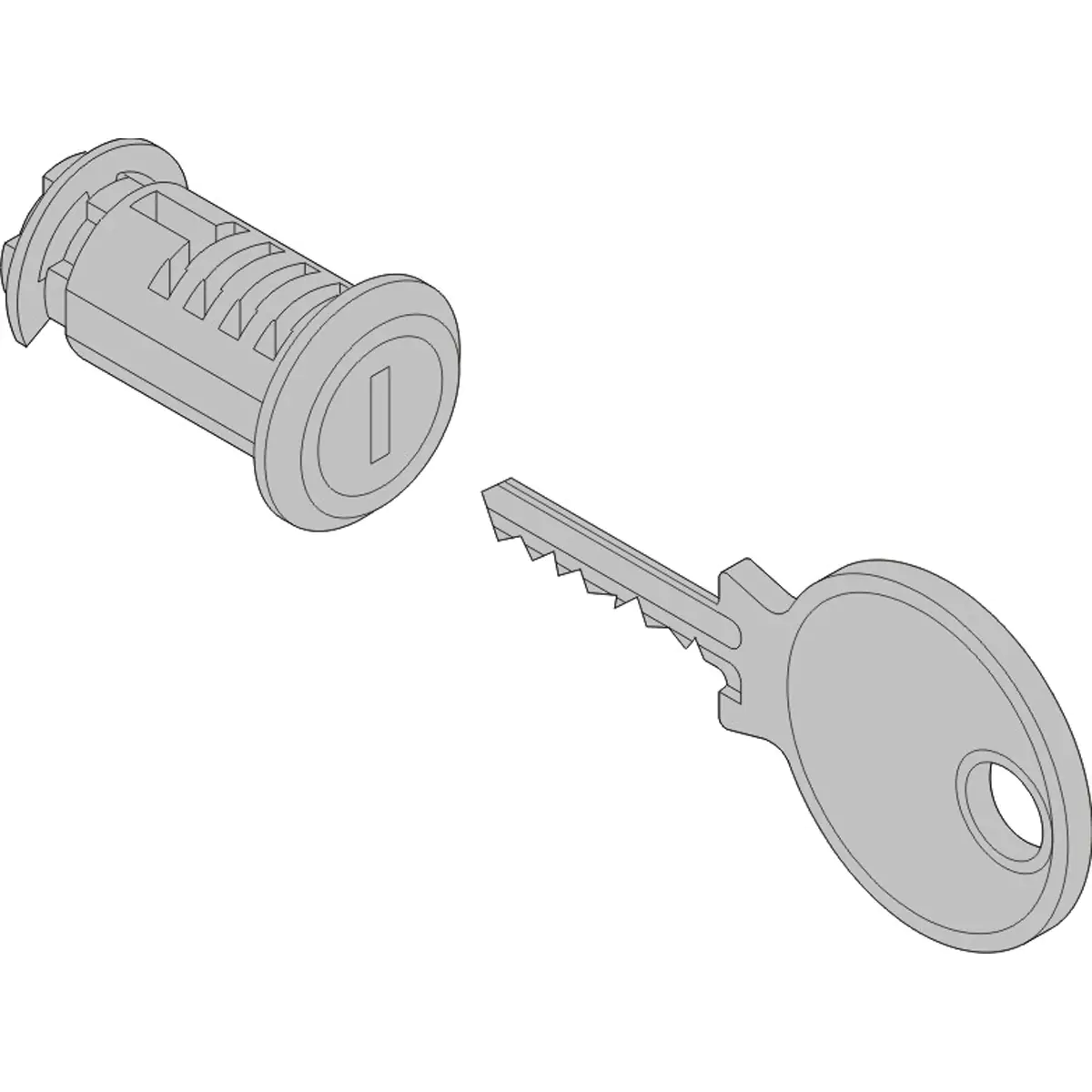 Schroff LOCK 2233X KEY FOR SIDE PANEL (2X)