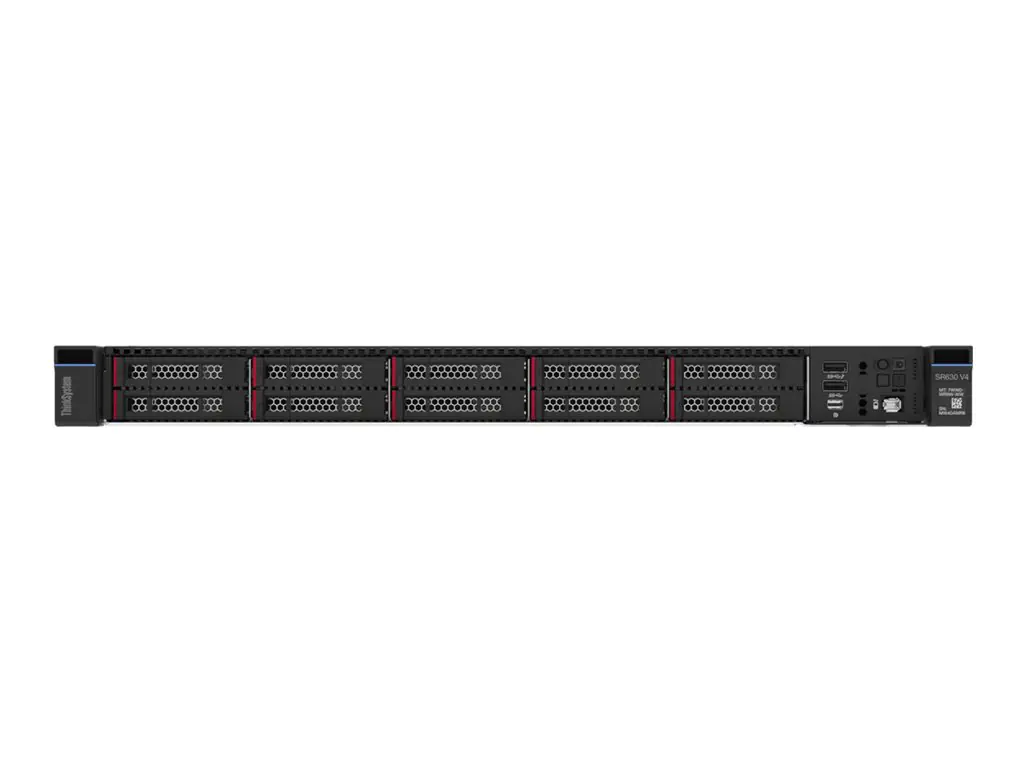 Lenovo ThinkSystem SR630 V4 7DG9 - Server - Rack -Montage - 1U - zweiweg - 2 x Xeon 6756E / 1.8